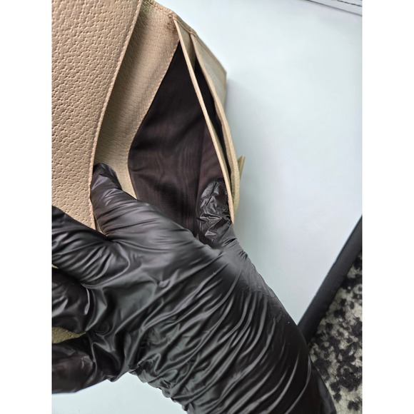 Gucci GG Canvas Monogram Beige Brown Long‎ Wallet Designer Women's - Picture 10 of 12